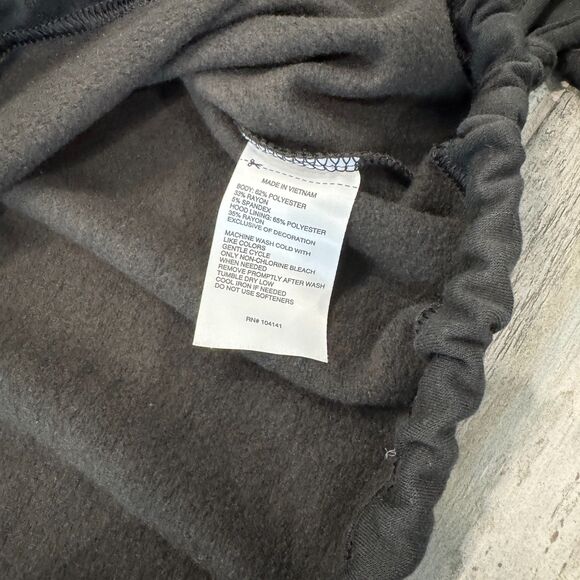 Swiftie Fancore 1/2 Zip Pull Over Hooded Black Sweatshirt Eras Tour Print Patch - Picture 6 of 6